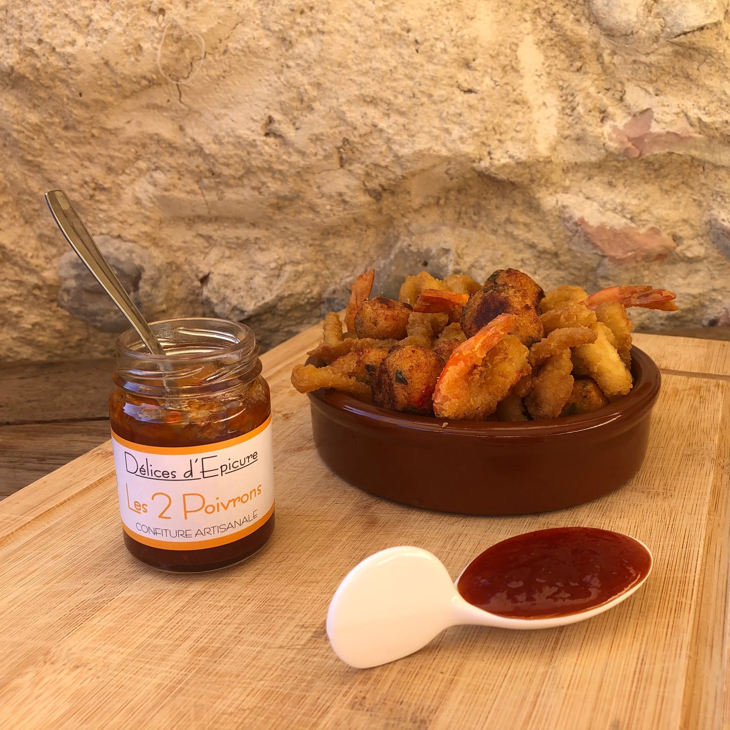 Confiture Artisanale de Poivrons - Délices d'Epicure - Les 2 Poivrons ( Piment d'Espelette )