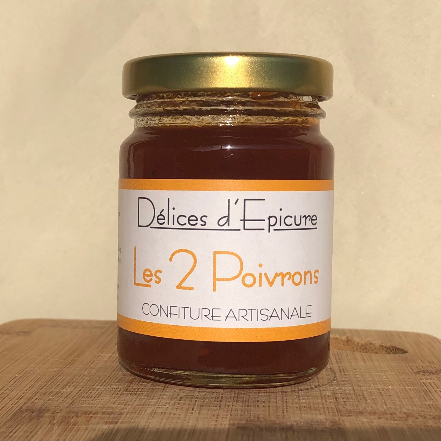 Confiture Artisanale de Poivrons - Délices d'Epicure - Les 2 Poivrons ( Piment d'Espelette )
